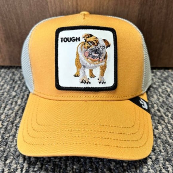 Goorin Bros Animal The Farm Trucker Baseball Snapback Hat Cap Tough Bulldog Dog